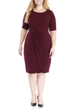 New Connected Red Career Faux Wrap Sheath Dress Size 20 W 22 W Women - £51.88 GBP