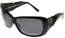 John Richmond Sunglasses Women Black Bronza Swarovski Grey Roviex JR674 01 - $64.52