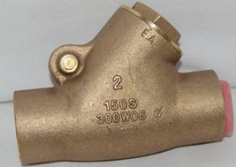 Unbranded Two Inch Lead Free Bronze Check Valve Y Pattern Solder Ends - £78.62 GBP