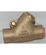 Unbranded Two Inch Lead Free Bronze Check Valve Y Pattern Solder Ends - £78.93 GBP