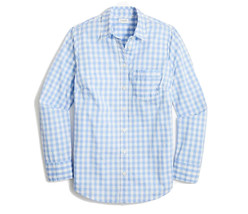 NEW J.Crew Factory Light Blue Gingham Button Shirt Signature Fit Size Medium NWT - £38.40 GBP