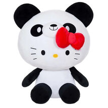 Hello Kitty Plush Toy White &amp; Black Panda 6.5 inch Sanrio Cute Gift new ... - $8.81