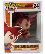 Funko Pop Dragon Ball Z 24 Super Saiyan God Goku Vinyl Figure with clear... - £95.45 GBP