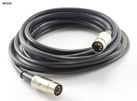 15.Ft Premium Din-5 Male To Male In-And-Out Audio Speaker Cable - - £41.07 GBP