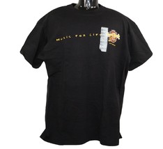 Hard Rock Cafe Las Vegas Music For Life World Tour 2001 - Vintage Large Shirt - £11.80 GBP