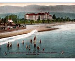 Bathers By Plaza Hotel Potter Santa Barbara California CA UNP DB Postcar... - $3.91