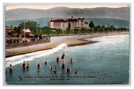 Bathers By Plaza Hotel Potter Santa Barbara California CA UNP DB Postcard W16 - £3.05 GBP