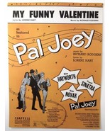 My Funny Valentine SHEET MUSIC Pal Joey Frank Sinatra Rita Hayworth Kim ... - £11.95 GBP