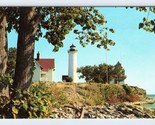 Tibbets Point Light Maison Cape Vincent New York Ny Unp Chrome Carte Pos... - $7.13