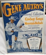 GENE AUTRY - VINTAGE ORIGINAL 1945 SONG FOLIO / SOUVENIR PROGRAM - VG CO... - $372.81 MXN