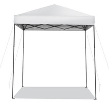 6.6 x 6.6 Feet Outdoor Pop-up Canopy Tent with UPF 50+ Sun Protection-Wh... - $2,608.08 MXN