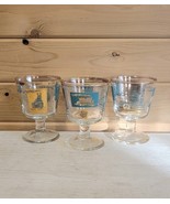 Southern Comfort Steam Ship Set of 3 Nautical Vintage Cocktail Glasses - $48.85 CAD