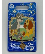 Disney Parks Lady &amp; The Tramp 70th Anniversary Pin Pups Puppies LE 4000 ... - $30.19