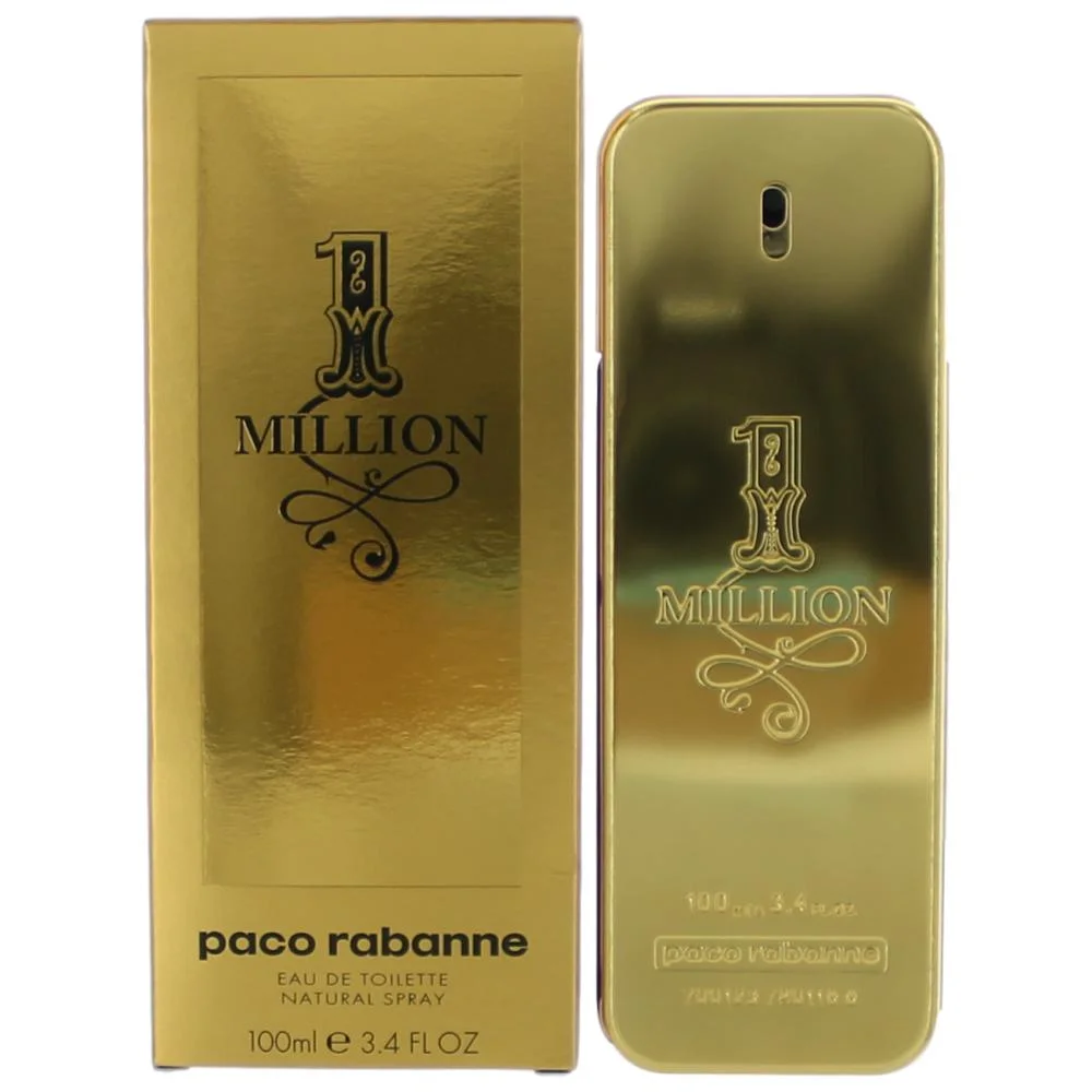 Paco Rabanne 1 Million Eau De Toilette, Cologne for Men, 3.4 oz Full Size - $99.99