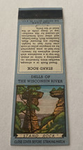Vintage Matchbook Cover Matchcover Dells Of Wisconsin River Stand Rock - £2.41 GBP