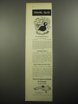 1956 The First National Bank of Chicago Ad - The Kiwi Bird&#39;s Home - £14.50 GBP
