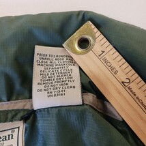 LL Bean 0AKC5 Men’s Green Hidden Hoodie Full Zip Nylon Jacket Size Medium image 4