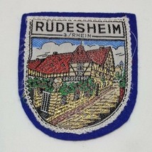 RUDESHEIM a./Rhein Germany City Herald Coat of Arms Travel Souvenir Felt Patch - £7.05 GBP