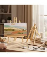 6 Pack 9 Inch Wood Easels, Tripod, Table Top Easels for Painting, Art Na... - $10.61 CAD