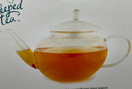 42 OZ Clear Glass TeaPot Complete with Fine Mesh Infuser Included - £22.35 GBP
