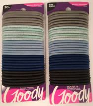 Lot of 2Goody Ouchless 4mm Elastic Hair Ties 30 Count, Blue Jean Baby #1... - $11.99