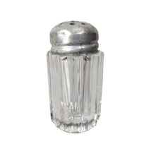 Vintage Anchor Hocking Salt Shaker Queen Mary Vertical Ribbed Glass Metal Lid - £16.04 GBP