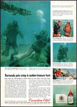 Canadian Club PRINT AD &quot;Barracuda Sunken Treasure&quot; Canadian Blended Whis... - $11.39