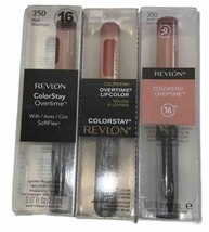 (Pack Of 3) Revlon ColorStay Overtime Lipcolor #350 Bare Maximum (New/See Pics) - £23.70 GBP