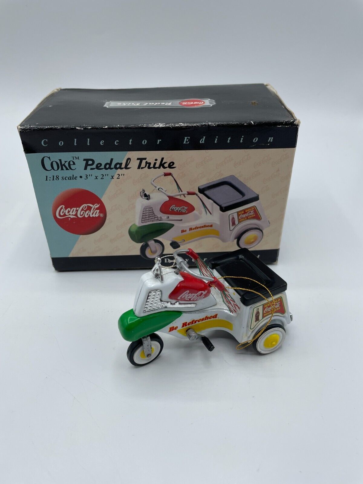 Coca Cola 1997 Pedal Trike Drive Refreshed Collector Edition Christmas Ornament - $8.54