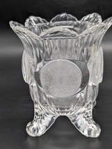 Fostoria Cut Glass Footed Bowl Dish EUC Coin Glass Collection - £9.30 GBP