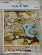 LEANIN TREE Sing Song God Put in Your Heart~Pack of 8 Notecards #35568~B... - £6.10 GBP
