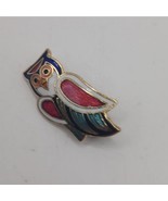 Cloisonne Enamel Pin Brooch Owl Pin Brooch - $15.00