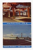 Oakland Showboat SS Petaluma Jack London Square Advertising Card - $17.80