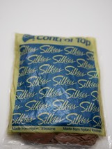 Vintage Silkies Control Top X-Tall Beige Natural Pantyhose Nylons 742 USA Made - £5.49 GBP