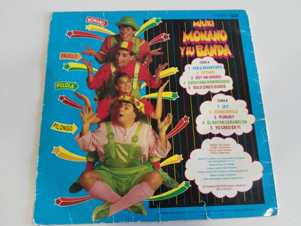 MILIKI MONANO Y SU BAND PUMUKY LP 12" VINYL VG/VG EMI 1985 EMILIO ARAGON-
sho... Item image 4