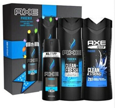 AXE Phoenix Gift Set, Body Spray, Body Wash, Shampoo + Conditioner - $18.95