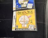 LOT OF 2 Brain Age: Train Your Brain in Minutes a Day + BRAIN AGE 2/ COM... - $5.93