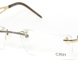 Vintage CRH-Brillen 2-3274 Gold/Silber Einzigartig Brille 54-16-135mm - $56.86