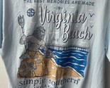 Simply Southern Short Sleeved T shirt  Women&#39;s Size Medium Blue Virginia... - $8.86