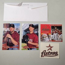 Houston Astros Schedule Jeff Bagwell &amp; Roy Oswalt All-Star Photos Sticker 2006 - £13.43 GBP