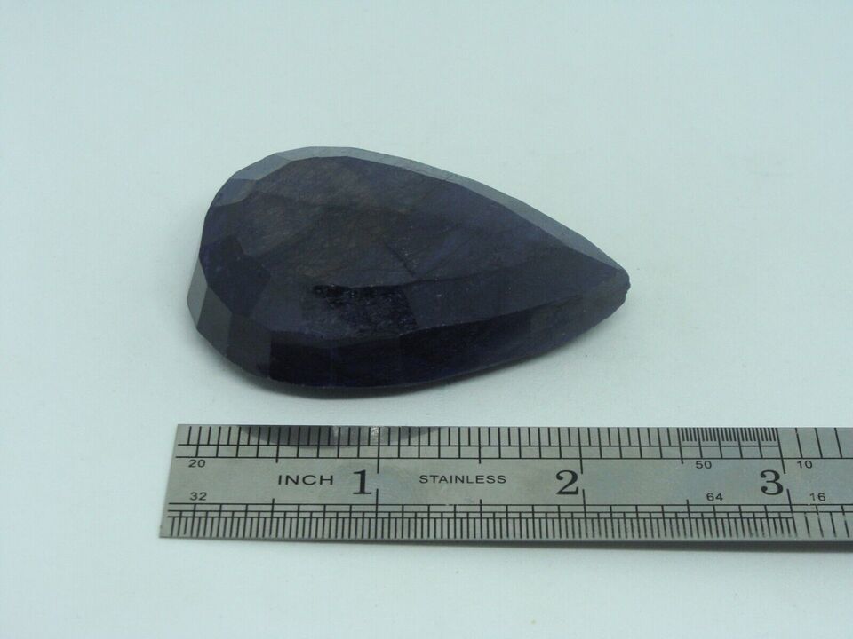 425 Carats Certified Blue Sapphire Pear Shaped Large Gemstone Gem Stone Jewel Item image 9