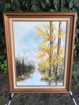 Carol Bliss Original Mid Century Modern Landscape Oil &amp; Canvas California Artist - £575.53 GBP