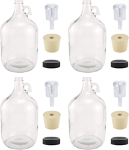 1 Gallon Glass Fermenting Jug with Handle, 6.5 Rubber Sto - €94,44 EUR