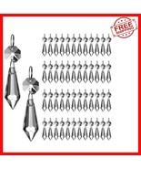 Versatile Crystal Hanging Prisms - 50 Octagonal Beads for Weddings &amp; Dec... - $30.68