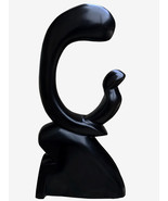 Vintage Hand Carved Tribal African Art Mother Holding Child Ghanaian Scu... - $74.96 CAD