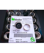 09-0116-99-05 Binder 5-Contact M16 Female Panel Mount Connector IP67 THT - $17.45 CAD