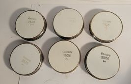 6 Sternauware NY Porcelain Coasters from Germany No. 3526 image 3