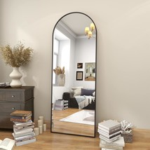 Beautypeak 64&quot;X21&quot; Arch Floor Mirror, Full Length Mirror Wall Mirror, Black - $90.99