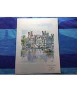 1963 Air France Menu, Cover Art by Pierre Pages - FONTAINEBLEAU - $27.11 CAD
