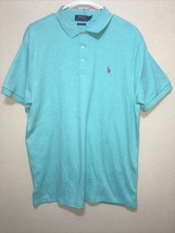Polo Ralph Lauren Men’s Polo Shirt Custom Slim Fit GREEN SZ L $98.50 - £71.70 GBP